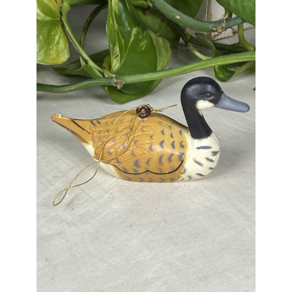 Vintage Duck Christmas Ornament Made In Hong Kong Holiday Decor Bird